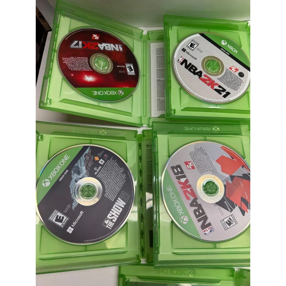 Xbox One Sports Game Lot NBA 2K17 2K18 2K21 MLB The Show 21 Madden 17 Bundle